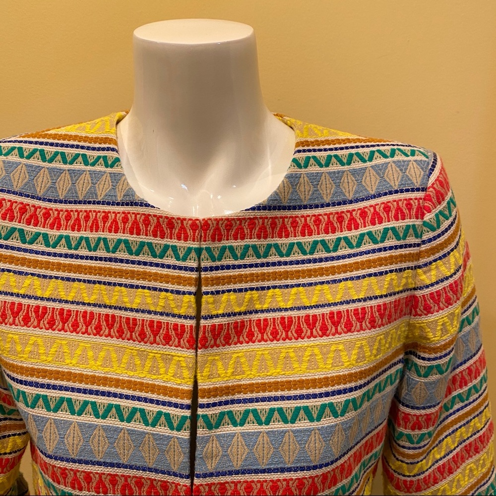 Kidman Stripe Ruffle Cuff Jacket - Multicolor - Picture 6 of 8